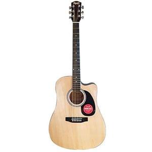 1603451518107-Fender SA 150C Squier Series Dreadnought Cutaway Natural Acoustic Guitar.jpg
